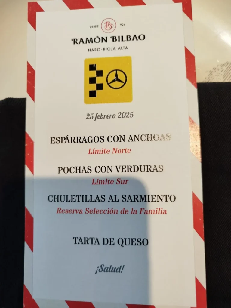 menu bodega ramón bilbao